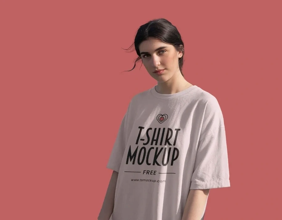 oversized t shirt mockup